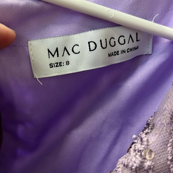 Mac Duggal 67493 NWOT VINTAGE FLUTTER SLEEVE EVENING GOWN - Picture 9 of 9